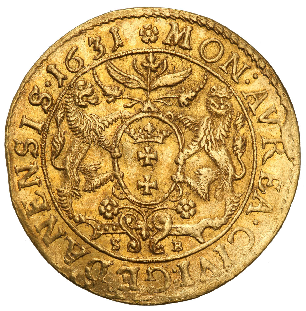 Zygmunt III Waza. Dukat 1631, Gdańsk - RZADKOŚĆ R5